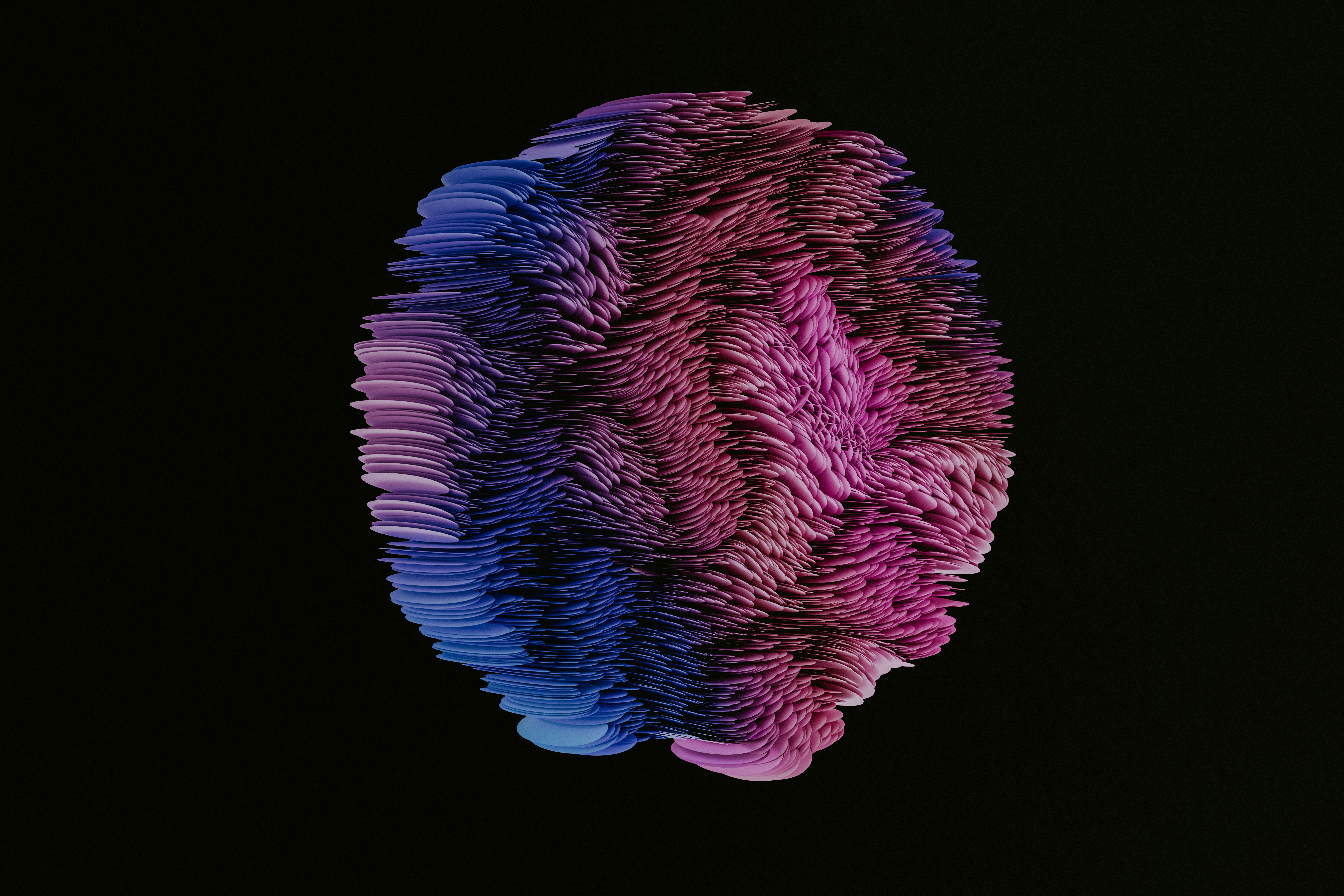 Abstract blue patterns representing AI research