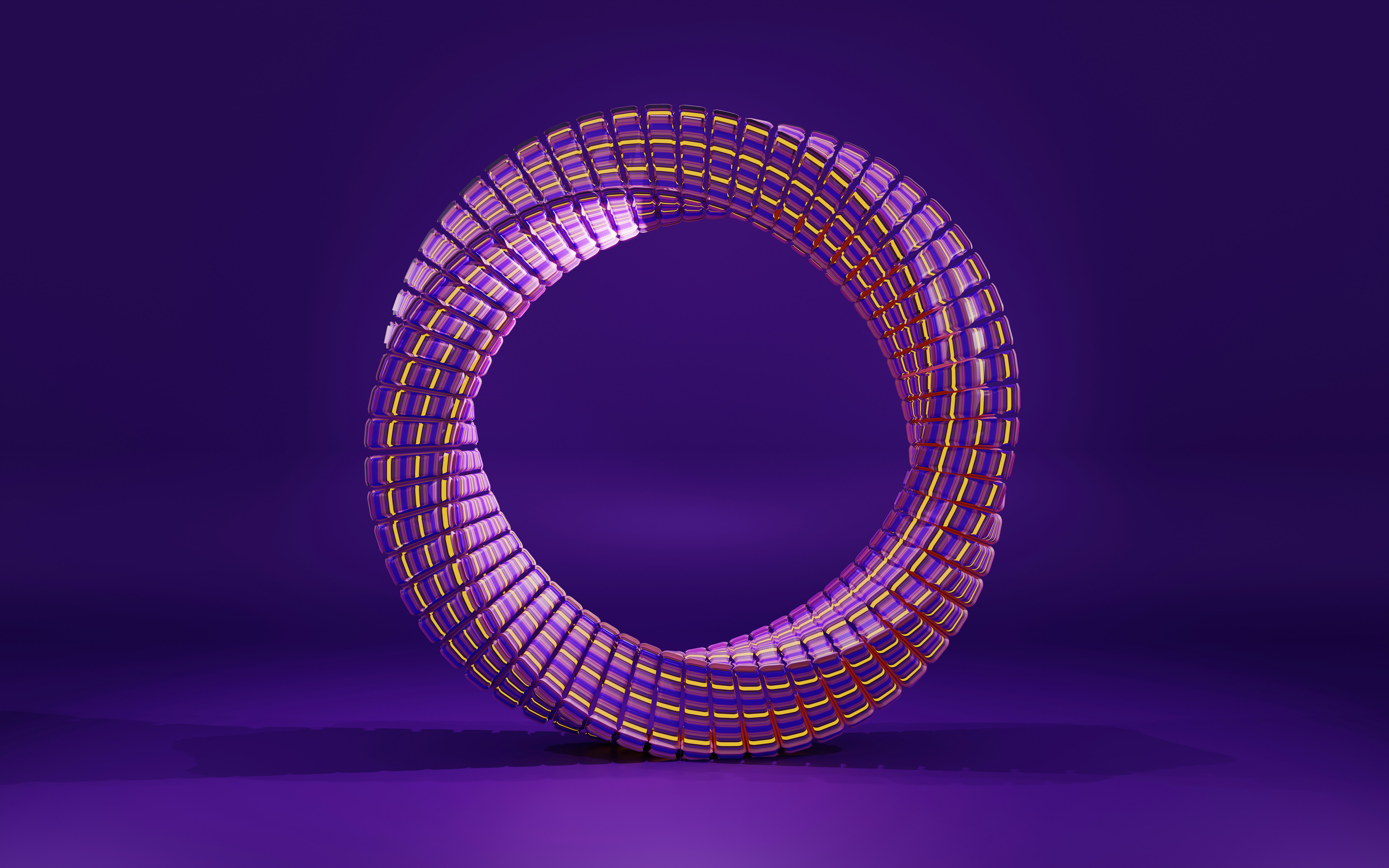 Colorful swirls representing AI milestones